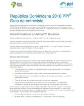 Dominican Republic PPI Interview Guide (Spanish)