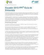 Ecuador PPI Interview Guide (Spanish)