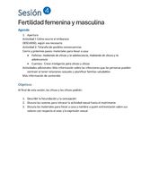 Sesión 4.Fertilidad masculina y femenina