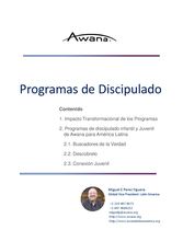 Recurso 2. Programas de discipulado de AWANA.